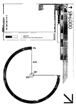 Large abstract textured collage with a transparent background