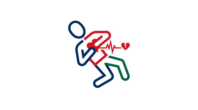 Heart Attack Symbol Medical Healthcare Icon