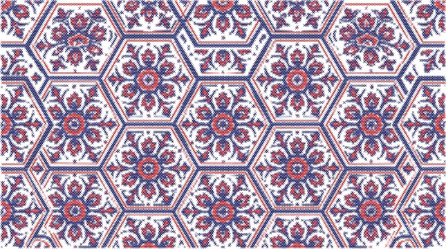 Purple mosaic vector pattern printable fabric design pixel art cross stitch grid vector background