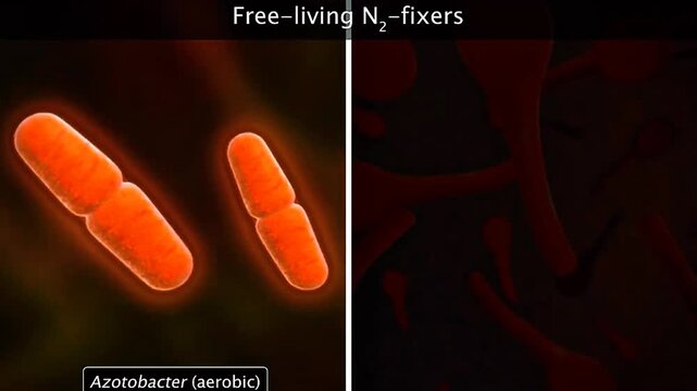 Types of Biological nitrogen fixation.
