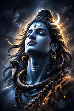 Divine union of Shiv Shankar Mahadev and Mata Parvati Shivshakti celebrated with devotion on the sacred festival of Mahashivratri night