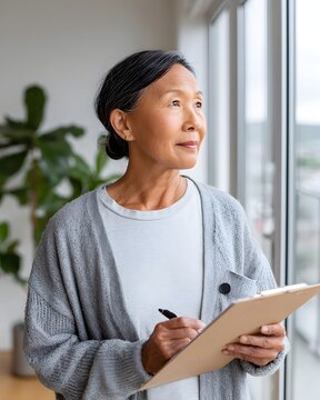 A personal care aide evaluates transitional housing for clients