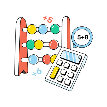 Modern design icon of calculation tools