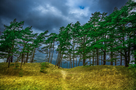 Baltic sea coast at Liepaja, Latvia.