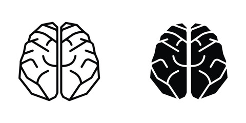 Fototapeta premium Contrast of human brain hemispheres illustration with opposite color schemes
