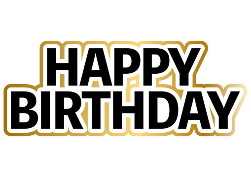 HAPPY BIRTHDAYのロゴ文字