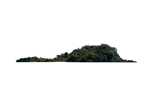 island isolated on white background