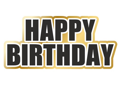 HAPPY BIRTHDAYのロゴ文字