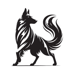 Fototapeta premium Serra da Estrela, Estrela Mountain Dog, Portuguese Shepherd, Livestock Guardian, Working Dog, Loyal, Protective, Brave, Intelligent, Powerful, Large Breed, Family Protector, Herding Dog, Guardian.