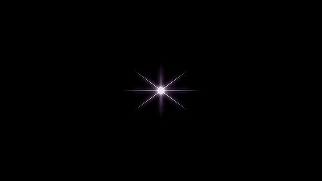 Line Burst Fireworks Explosion Animation, Glow Shiny Burst Effect, Abstract Fireworks Motion Graphics, 4K Motion Graphics, Shiny star on solid black screen background, magical star for festival event.