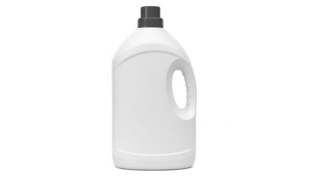 White plastic bottle with blue cap