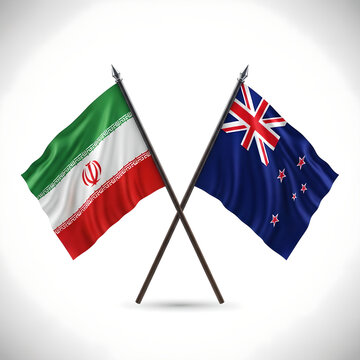 Iran vs new zealand Football Match 2026, Isolated on White Background