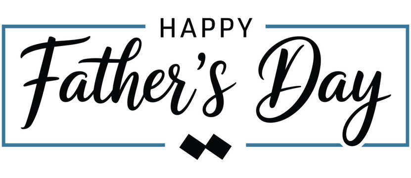 Happy father's day greeting card with bow tie illustration