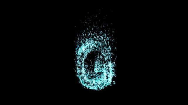 Water bubbles letter G animation on transparent background

Blue water bubbles forming letter G animation isolated with alpha channel for compositing
