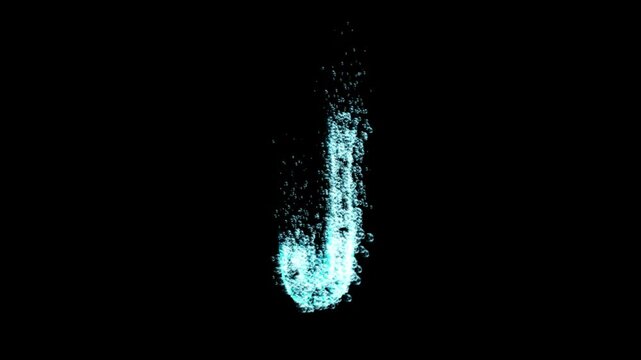 Water bubbles letter J animation on transparent background

Blue water bubbles forming letter J animation isolated with alpha channel for compositing

