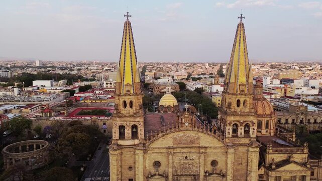 Landmark Guadalajara Central Cathedral in historic city center