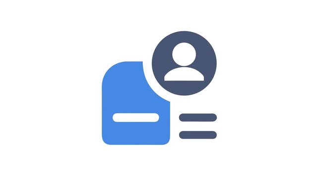 Simple delete user icon with profile image and lines