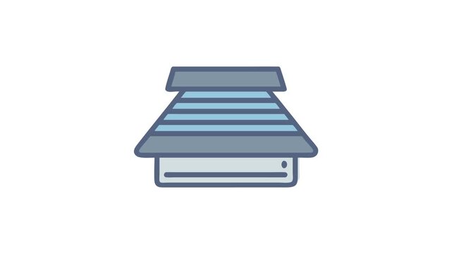 Flat design vector icon of Japanese Torii gate