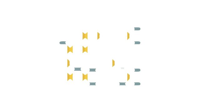 Stylized metallic grid with golden vertical supports over black