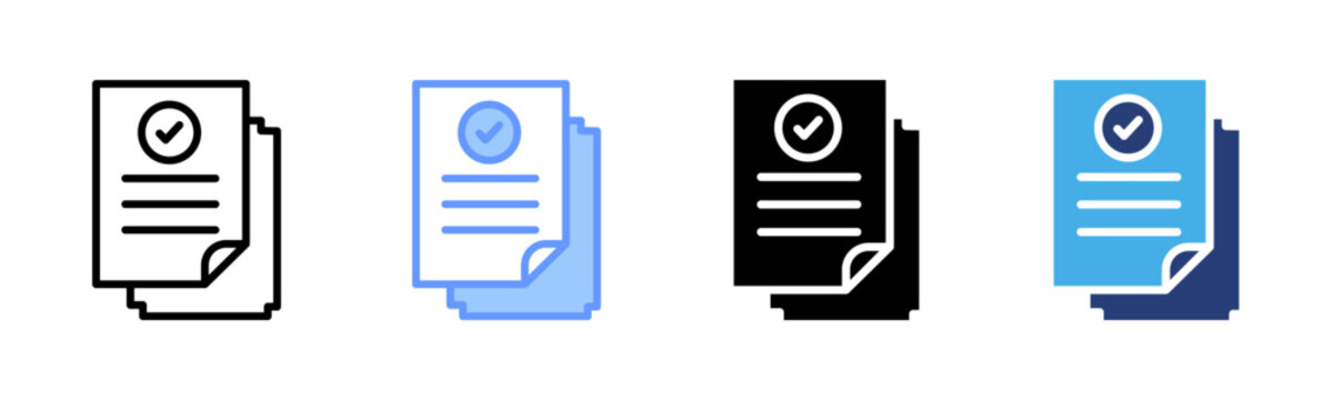 Result icon set multiple style collection