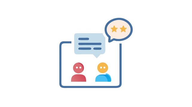 Customer review or online feedback on service satisfaction