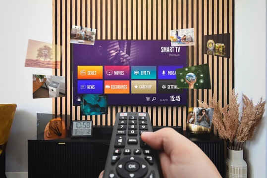 VOD multimedia TV streaming concept