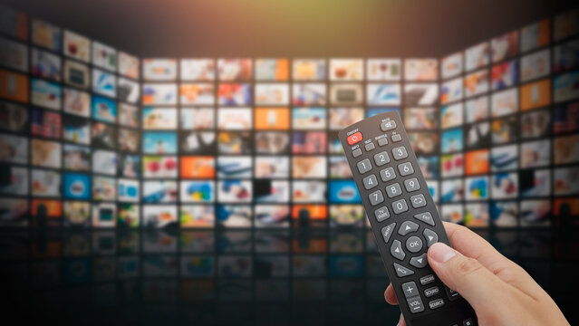 VOD multimedia TV streaming concept