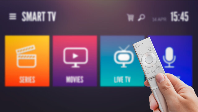 VOD multimedia TV streaming concept