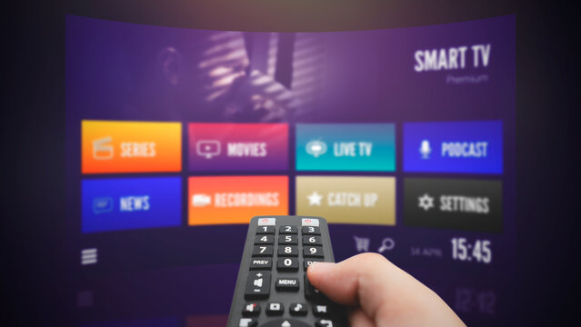 VOD multimedia TV streaming concept