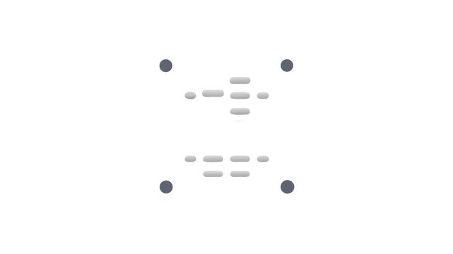 Stylized PC component illustration against White Background for design