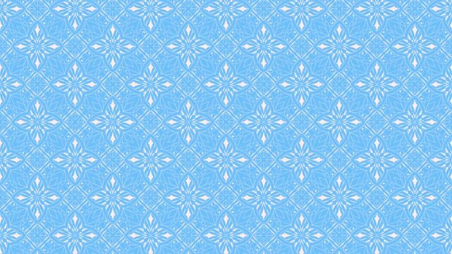 A serene video showcasing a light blue background with small white flowers