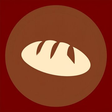 Minimalist white hand icon on warm terracotta circular background