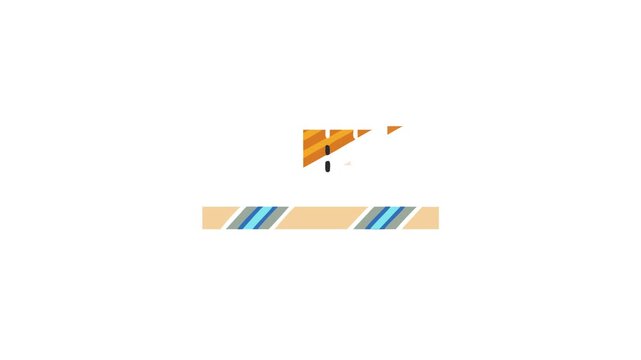 Cross section of layered materials illustration in flat style