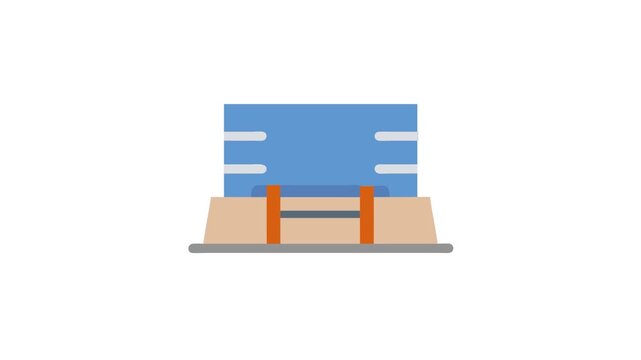 Abstract flat design image of a generic machine element