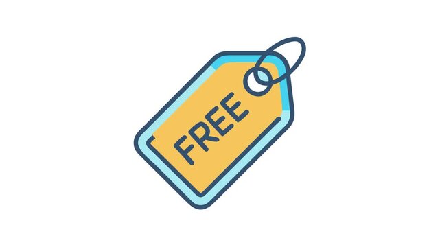 Discount promotion tag illustration on White Background concept