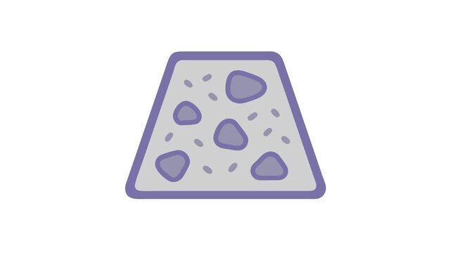 Cartoon grey Swiss cheese isolated on White Background vector