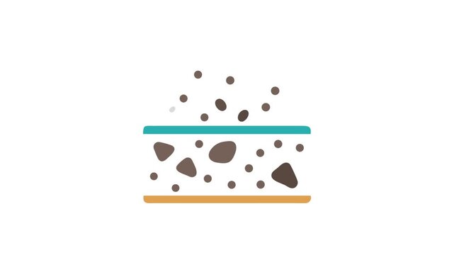 Abstract blocky sponge with various tones against black backdrop