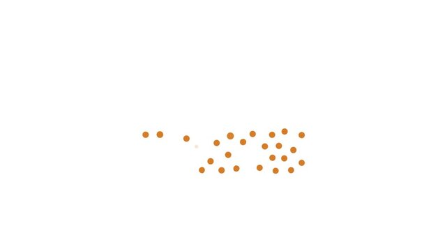 Stylized illustration of an orange sponge and gray scrubber