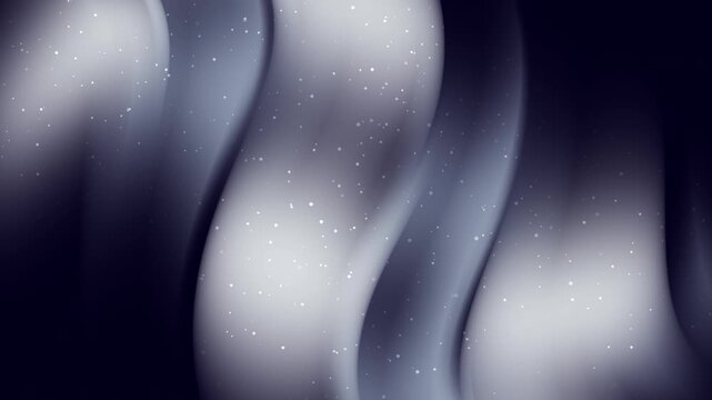 Animation background featuring a looping gradient abstract grey wavy shapes with white dots.