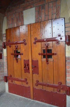 Waalwijk, The Door of The Old Townhall - The Netherlands 