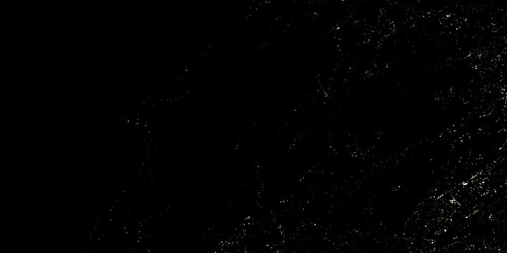 Dust Waves. Particle gold dust flickering on black background. Gold Particles Moving Background. Particle from below. 4k abstract Footage background for text.