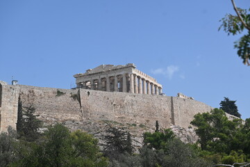 Fototapeta premium The Parthenon temple on the Acropolis of Athens , Greece.i
