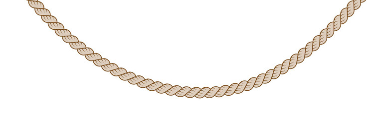 Ship rope isolated on white background © Izzat