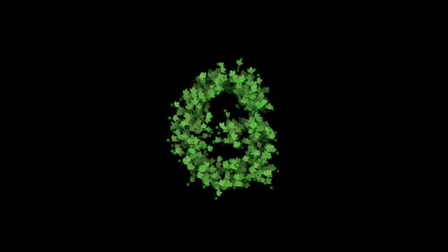 
Green leaves forming letter G on transparent background

Fresh green foliage particles dynamically forming letter G shape with alpha channel for compositing


