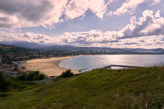 Village of Laredo from the heights on a summer's day