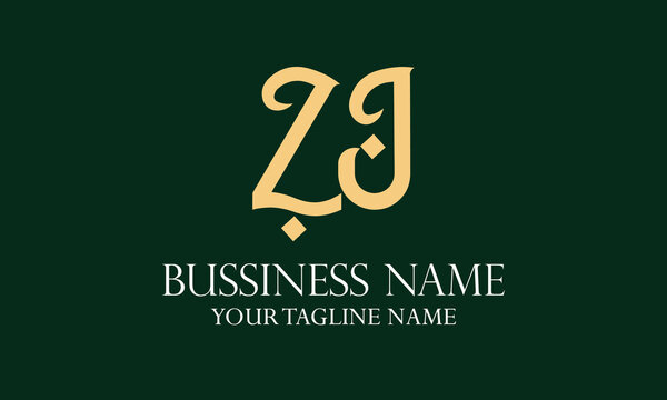 ZJ Z zj initial logo | initial based abstract modern minimal creative logo, vector template image. luxury logotype logo, real estate homie logo. typography logo. initials logo