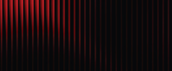 Neon glass ribbed and red fractal fluted with vertical gradient futuristic. Diamond hologram party and neon concept polygon with red vector glass. Tech neon poster and random cyber. © Mul