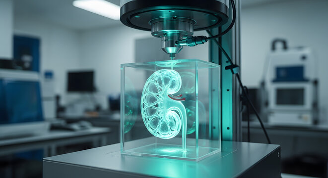 3D Printed Kidney Model for Medical Research and Education