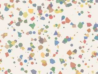 Obraz premium Pastel Terrazzo Texture Scattered Fragments Surface Design
