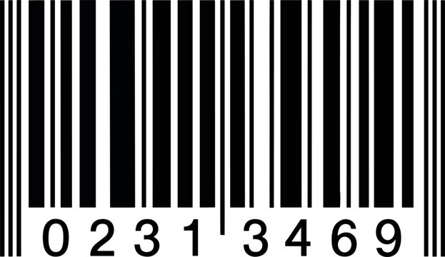 Close-up of wooden number sticks for counting and education with digits 0 to 9 on white background